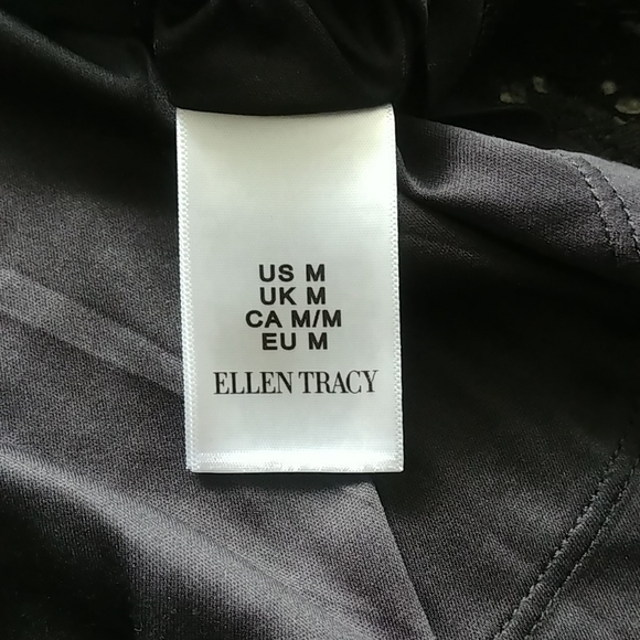 ELLEN TRACY LACE PEPLUM TOP - MEDIUM - Picture 8 of 8